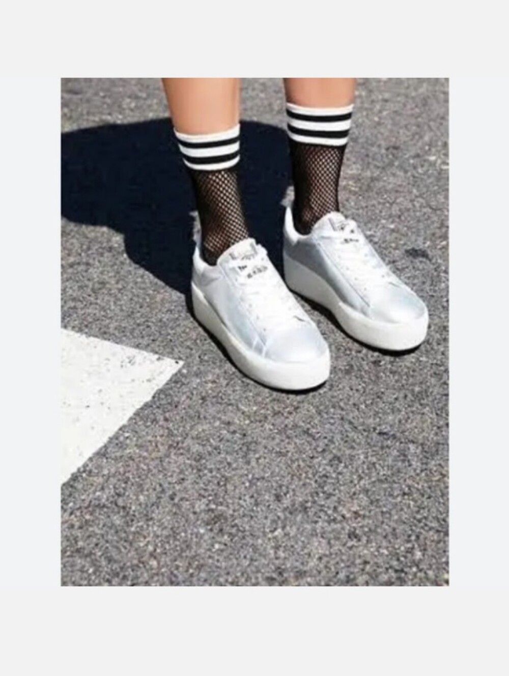 NWT: 2/$10 FREE PEOPLE; RIOT SPORT FISHNET ANKLE SOCK, STOCKING, BLACK & WHITE.
